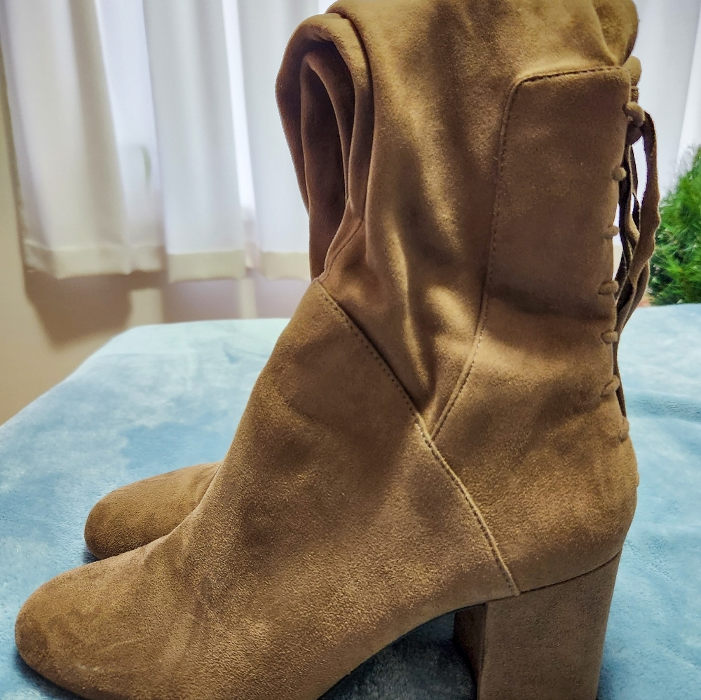 ALDO Size 9 Light Brown Suede Over the Knee High Boots